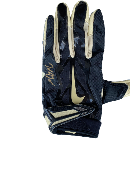 Alex Bachman Wake Forest Football Signed Gloves (Size XL)