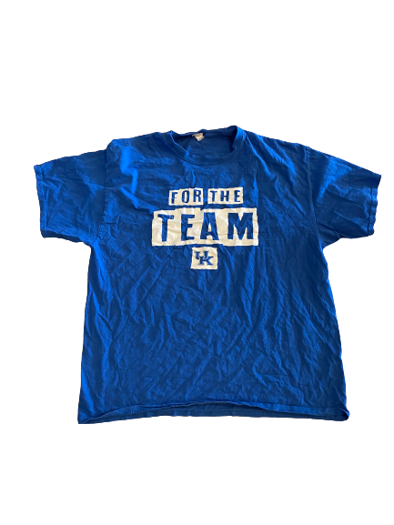 Chris Rodriguez Jr. Kentucky Football Team-Issued "For The Team" T-Shirt (Size XL)