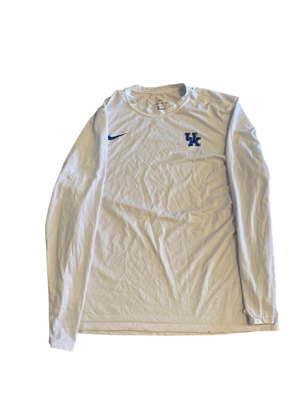 Chris Rodriguez Jr. Kentucky Football Team-Issued Long Sleeve Shirt (Size XL)