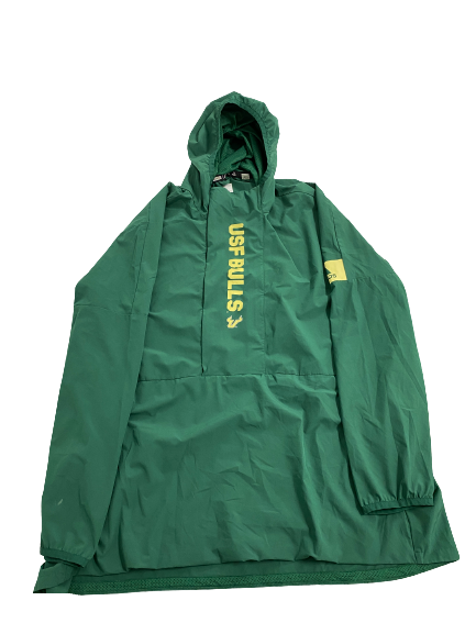 Demetrius Harris USF Football Zip-Up Jacket With Hood (Size XXXL)