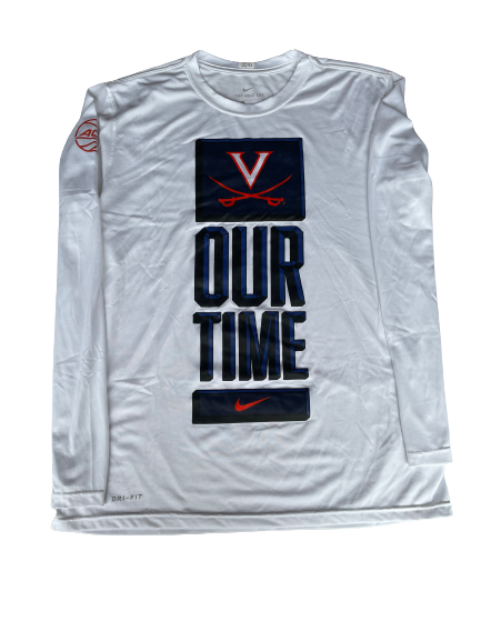 Tomas Woldetensae Virginia Basketball Long Sleeve Shirt (Size L)