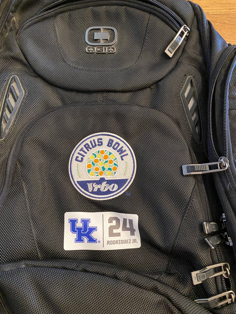 Chris Rodriguez Jr. Kentucky Football Player-Exclusive Citrus Bowl Backpack With 