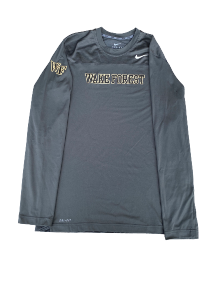 Alex Bachman Wake Forest Football Long Sleeve Shirt (Size M)