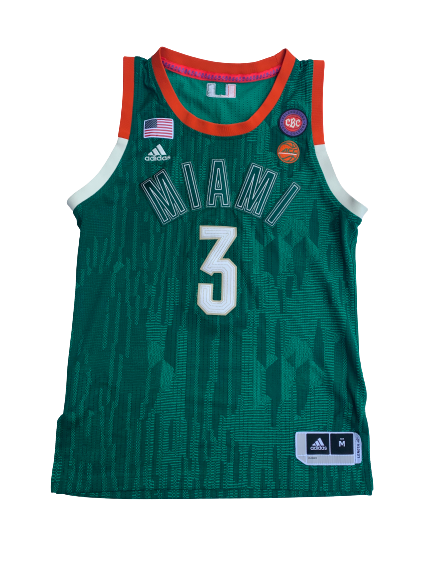 Anthony Lawrence Miami Game Worn Special Edition Black History Month Jersey (Photo Matched)