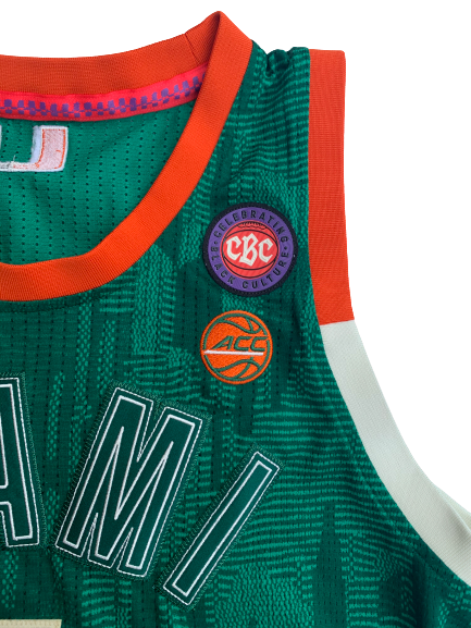 Anthony Lawrence Miami Game Worn Special Edition Black History Month Jersey (Photo Matched)