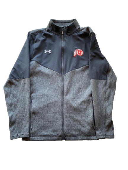 Tareke Lewis Utah Football Under Armour Zip-Up Jacket (Size M)