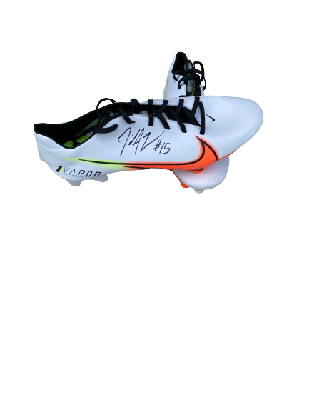 Alex Bachman Signed Football Cleats (Size 13)