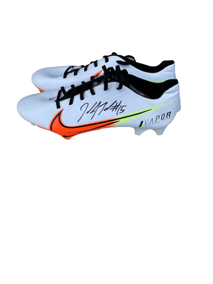 Alex Bachman Signed Football Cleats (Size 13)