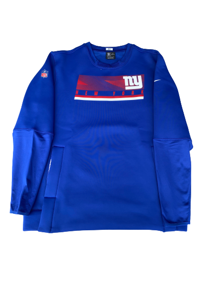 Alex Bachman New York Giants Football Crew Neck Sweatshirt (Size L)
