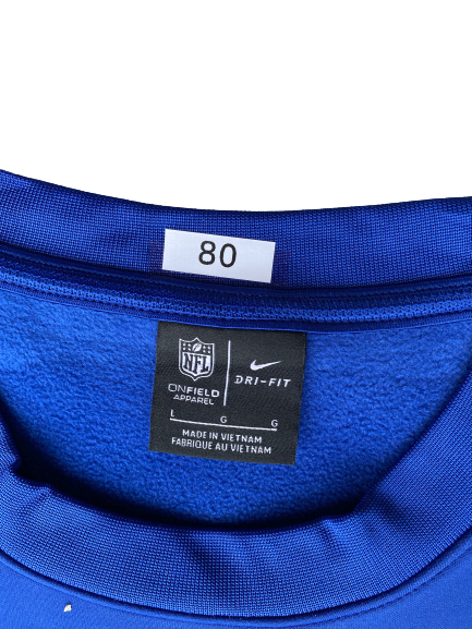 Alex Bachman New York Giants Football Crew Neck Sweatshirt (Size L)