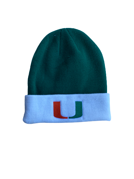 Slade Cecconi Miami Baseball Team Issued Beanie Hat