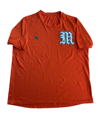 Slade Cecconi Miami Baseball Team Issued Practice T-Shirt (Size L)