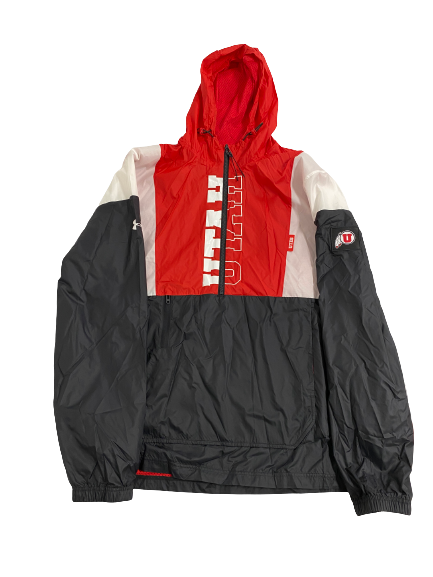 Marco Anthony Utah Basketball Team-Issued Half-Zip Windbreaker Jacket (Size XL)