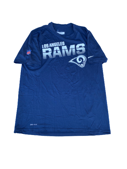Alex Bachman Los Angeles Rams Football T-Shirt With Player Tag (Size L)