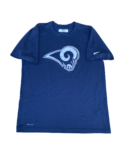 Alex Bachman Los Angeles Rams "Character, Standards, Communication, and Process" Player-Exclusive T-Shirt (Size L)