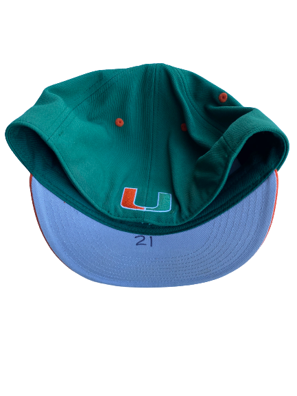 Slade Cecconi Miami Baseball Game Hat (Size 7 1/8)