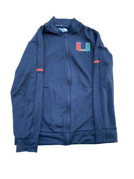 Anthony Lawrence Miami Basketball Team Issued Travel Jacket (Size M)