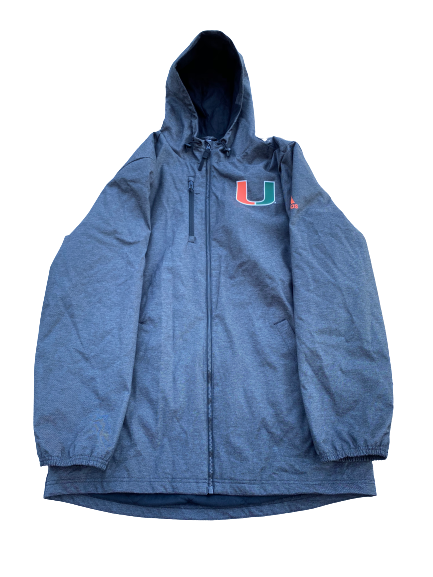 Anthony Lawrence Miami Basketball Team Issued Winter Coat (Size M)