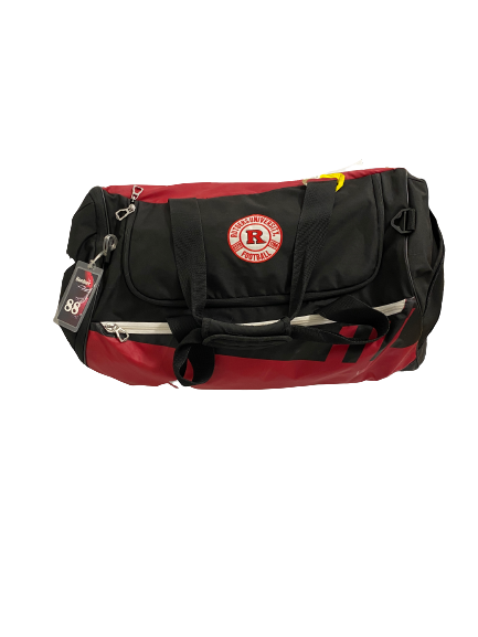 Brendan Bordner Rutgers Football Player-Exclusive Travel Duffel Bag With Player Tag