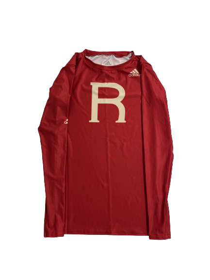 Brendan Bordner Rutgers Football Player-Exclusive Long Sleeve Compression Shirt (Size M)
