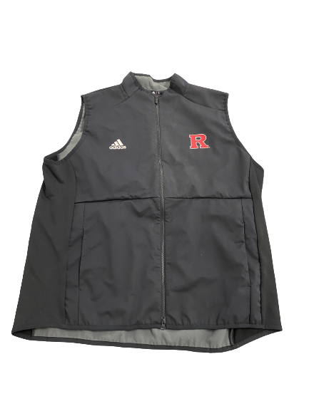 Brendan Bordner Rutgers Football Team-Issued Vest Jacket (Size XXL)