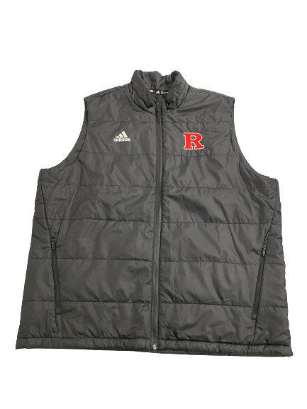 Brendan Bordner Rutgers Football Team-Issued Vest Jacket (Size XXL)