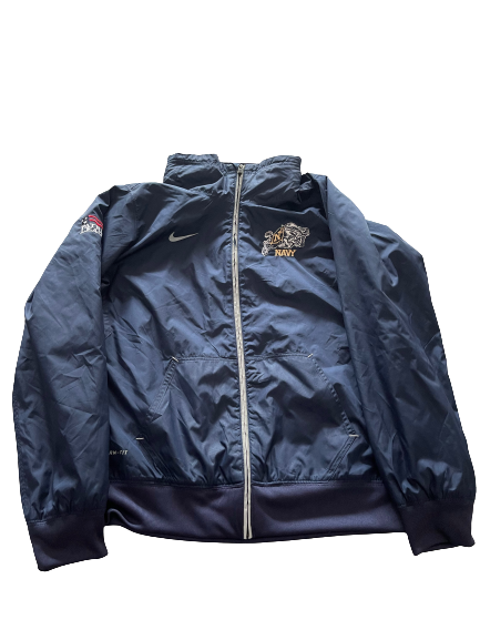 Navy Football Full-Zip Jacket (Size L)