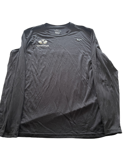 Matt Bushman BYU Football Long Sleeve Shirt (Size 2XL)