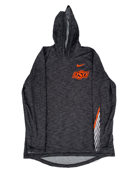 Kaden Polcovich Oklahoma State Team Issued Long Sleeve Hoodie (Size M)
