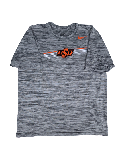 Kaden Polcovich Oklahoma State Team Issued Workout Shirt (Size L)