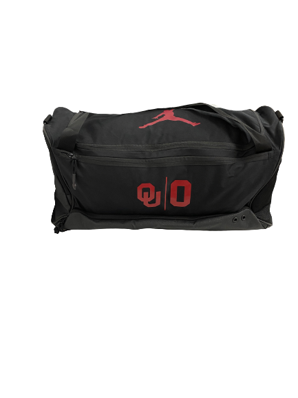 Robert Barnes Oklahoma Football Player-Exclusive Jordan Travel Duffel Bag With 
