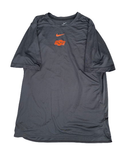 Kaden Polcovich Oklahoma State Team Issued Workout Shirt (Size L)