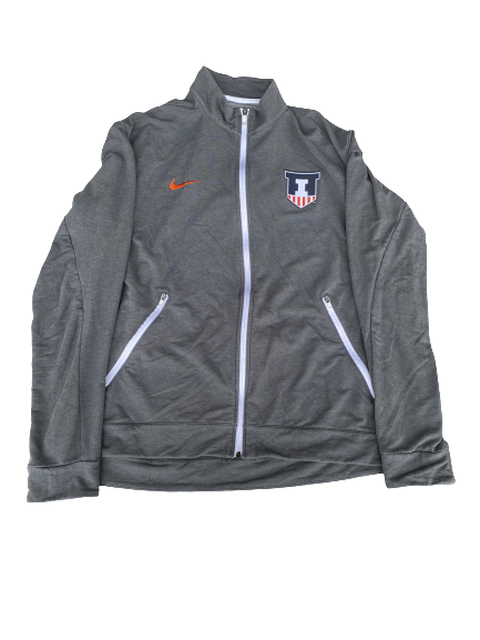 Hardy Nickerson Jr. Illinois Football Team Issued Full-Zip Jacket (Size XL)