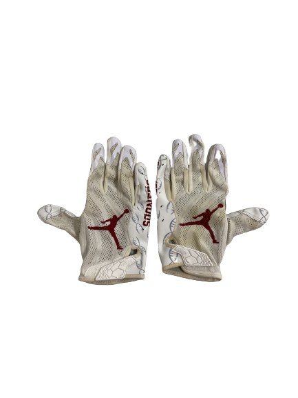 Robert Barnes Oklahoma Football Player-Exclusive Gloves (Size XXL)