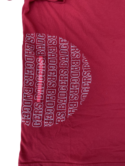 Nate Reuvers Wisconsin Basketball Team Issued Workout Shirt (Size XL)