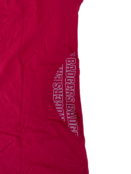 Nate Reuvers Wisconsin Basketball Team Issued Workout Shirt (Size XL)