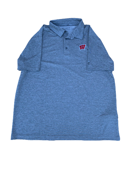 Nate Reuvers Wisconsin Basketball Team Issued Polo (Size 2XL)