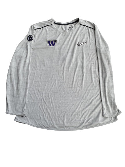 Levi Onwuzurike Washington Football College Football Playoff Player-Exclusive Long Sleeve Shirt (Size XXL)