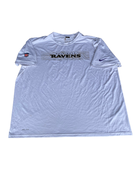 Matt Skura Baltimore Ravens Team Issued T-Shirt (Size 3XL)
