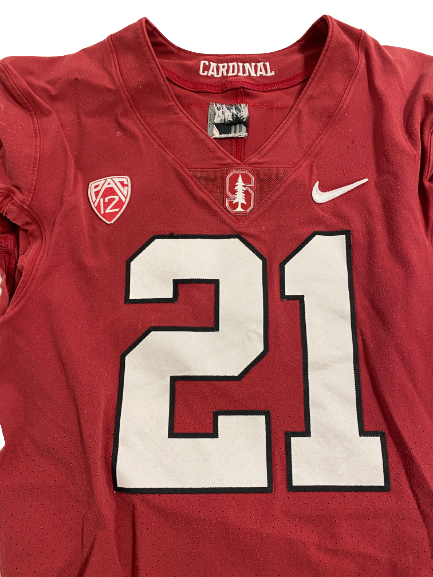 Kendall Williamson Stanford Football Game Worn Jersey (Size 40)