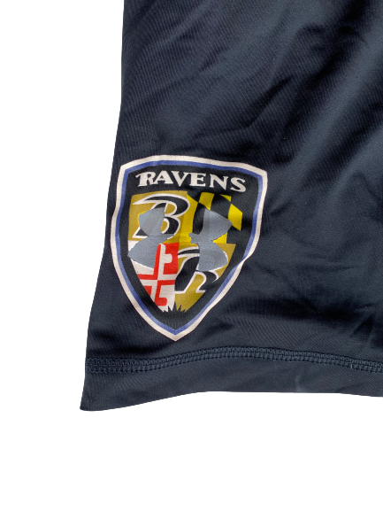 Matt Skura Baltimore Ravens Team Issued Shorts (Size 3XL)