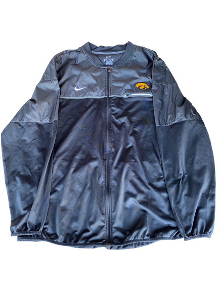 Ryan Kriener Iowa Nike Zip-Up Jacket (Size XXL)