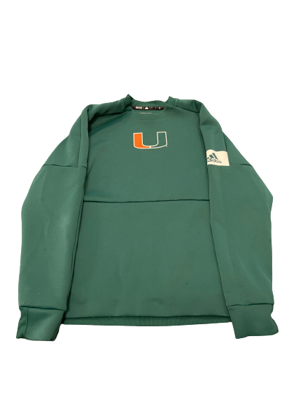 Spencer Bodanza Miami Baseball Team Issued Crew Neck Sweatshirt (Size L)