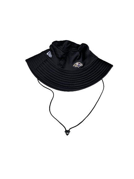 Matt Skura Baltimore Ravens Team Issued Bucket Hat (Size M/L)