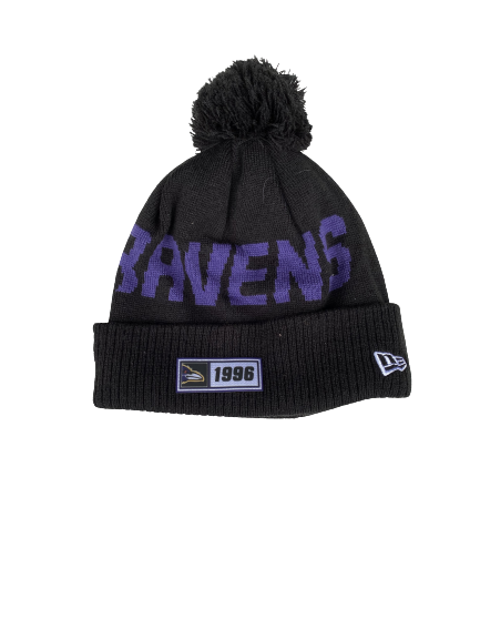 Matt Skura Baltimore Ravens Team Issued Winter Hat
