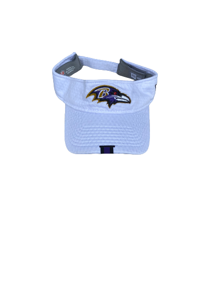 Matt Skura Baltimore Ravens Team Issued Visor Hat