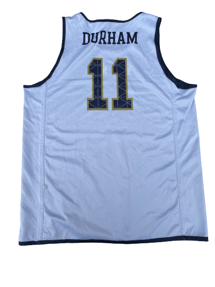 Juwan Durham Notre Dame Basketball Player Exclusive Reversible Practice Jersey (Size XL)
