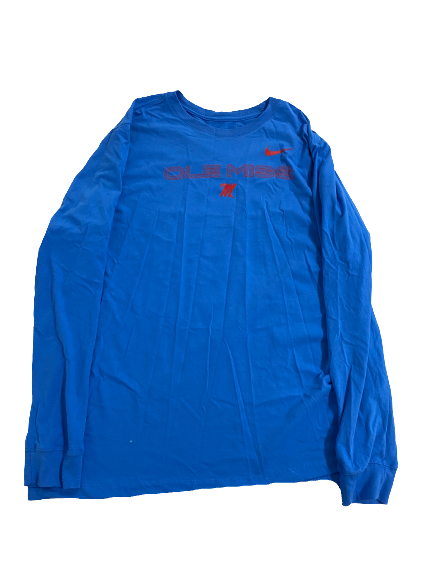 Tavius Robinson Ole Miss Football Team-Issued Long Sleeve Shirt (Size XXL)