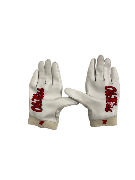 Tavius Robinson Ole Miss Football Player-Exclusive Gloves (Size XXXL)