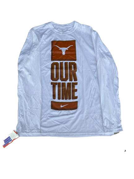 Matt Coleman Texas Basketball Team Issued Long Sleeve Shirt (Size L)